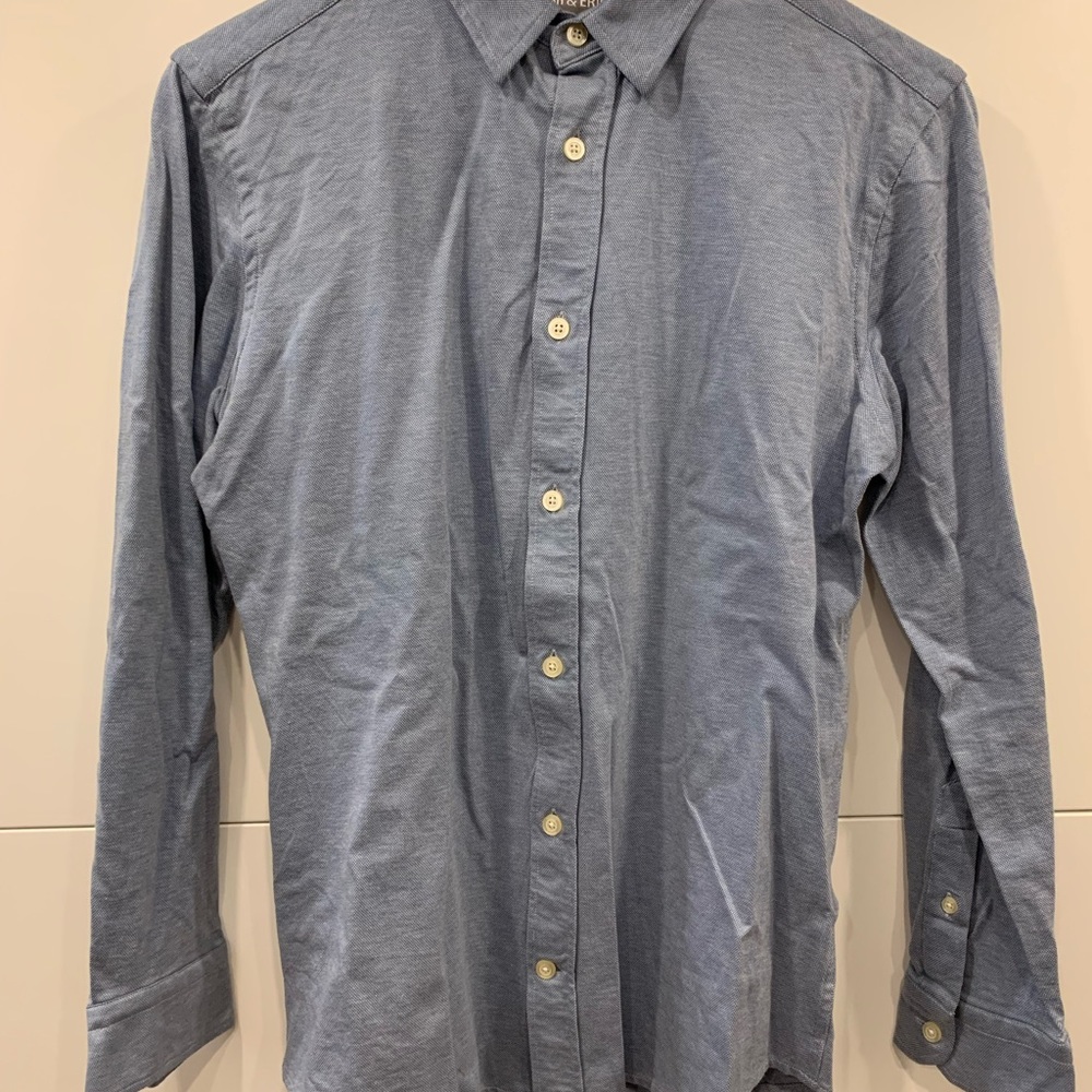 Ash & Erie Blue Slim Button Up Shirt Men’s S